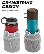 KEMIMOTO Motorcycle Cup Holder, Oxford Fabric Motorcycle Drink Holder with 0.6"-1.5" Alligator Clamp, Universal Water Bottle Cup Accessories for Bike, ATV/UTV, Scooter, Boat, Walker, Gray
