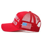 Trump 2024 Hat 45-47 MAGA Hat Make America Great Again Donald Trump Slogan with USA Flag Embroidery Adjustable Baseball Cap