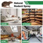 TSCTBA Rodent Repellent Spray, Mouse Repellent Spray for Vehicle Engines,Cars, Trucks, RVs, Natural Peppermint Oil Spray for Mouse/Mices/Rats,Rodent Repellent for Indoor/Outdoor,Rat Deterrent -12 OZ