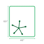 Dimex 46"x 60" Clear Rectangle Office Chair Mat For Hard Floors (1532630), 46" X 60"