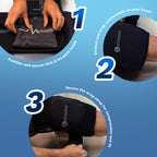 ActiveWrap - Knee Ice Pack Wrap with Compression and 2 Reusable Large Heat and Cold Packs. PT-Designed for Knee and Leg Pain Relief and Knee Recovery. Sm/Md