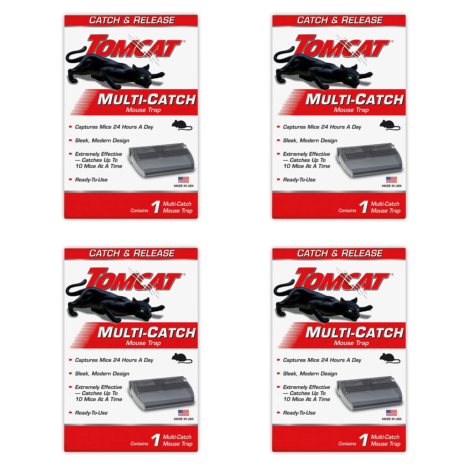 Tomcat Live Catch Mouse Trap (1 Case of 4 Traps)