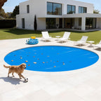VEVOR Solar Pool Cover, 18 ft Round Pool Bubble Cover, 16 Mil Pools Solar Blanket with Bubble & PE Material, Daytime Heat Absorption, Nighttime Heat Retention, Heat Retaining Solars Covers, Blue