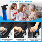 CAidRE Car Door Handle for Elderly, Car Handle Assist Support Handle, Portable Elderly Assistance Mobility Aids for Getting Out of Car, Auto Grab Cane for Seniors and Handicapped, Blue