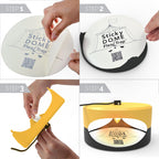 Yellow and Dark Gray Aspectek Sticky Dome Flea Trap with 2 Sticky Discs. Odorless Insect Traps, Effective for Indoor Use - 2 Pack