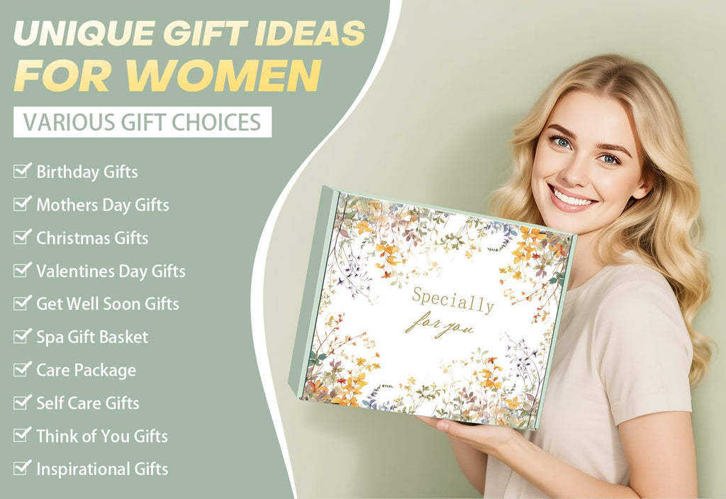 Self Care Gifts for Women Spa Gift Basket Birthday Gifts for Women , Get Well Soon Sympathy Gift Baskets Thinking of You Relaxation Stress Relief Care Package, Christmas Gifts for Mom Grandma Friends