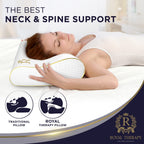 4-Layer Queen, Contour Pillow, Side and Back Sleepers, Orthopedic, Neck Support Pillow, for Neck Pain, CertiPUR-US