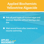 Applied Biochemists Pool 408622A Yellowtrine Swimming Pool Algaecide Cleanser, 3 lbs
