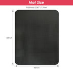 Vicwe Gaming Chair Mat for Hardwood Floor, 60"×46" Large Office Chair Mat, PVC Computer Chair Mat, Easy Glide, Floor Protector for Rolling Chair-Black