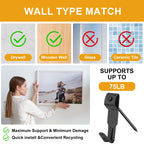 Picture Hangers, 385Pcs Picture Hanging Kit with Heavy Duty Picture Hanging Hooks, Sawtooth, Hardware Nails and Picture Hanging Tool, Wall Hangers for Frame, Painting, Art, Photo (Black)