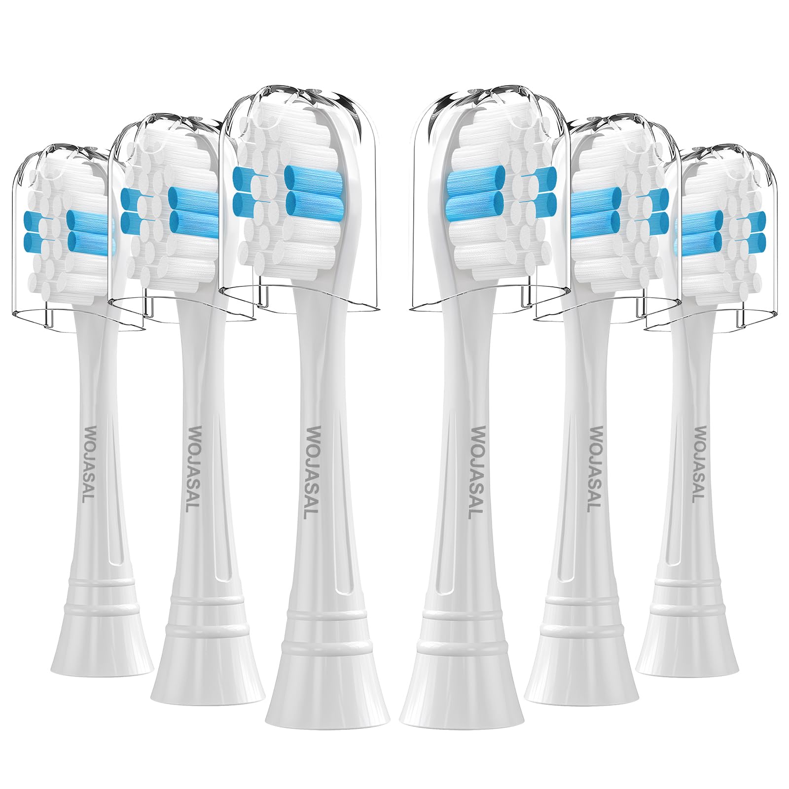 Replacement Brush Heads Compatible with Philips SoniCare Electric Toothbrushes Handle, for Superior Whitening, for Snap-on System, Pack of 6, White…