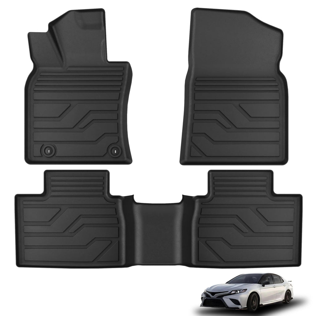 KARPAL Floor Mats Fit for Toyota Camry 2025 2026 (Including Hybrid), Custom Fit All Weather TPE Camry Accessories 1st & 2nd Row Floor Liners