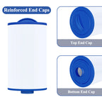 Cryspool® 06012 Filter Compatible with 6CH-402, PMA40L-F2M, X268543, Master Spas Twilight X268365, X26851, X268514, 40 Sq. Ft Spa Filter Cartridge, 2 Pack