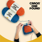 Caron One Pound Purple Yarn - 2 Pack of 454g/16oz - Acrylic - 4 Medium (Worsted) - 812 Yards - Knitting/Crochet