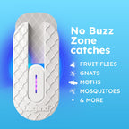 BugMD No Buzz Zone Fruit Fly Traps for Indoors with Honey Scent Bait & UV Light – Gnat Traps for House Indoor, Plug in Fly Trap Indoor, Bug Zapper Alternative, Mosquito Trap for Home