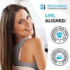 Ergonomic Innovations Office Chair Cushions, Comfort Supportive Gel Seat Cushion for Desk Chair, Car Seat Cushion for Car Driving, Pressure Relief Seat Cushion for Tailbone Pain Relief