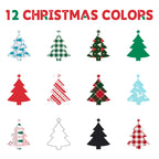 HTVRONT Christmas Heat Transfer Vinyl Bundle-13 Sheets Patterned Buffalo Plaid HTV Vinyl Christmas HTV Cartoon Cute Iron On Vinyl 12" x 10" Inch