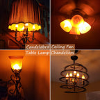 OHLGT E12 Flame Bulbs 12 Pack, 3 Mode LED Candelabra Flame Light Bulb 2.0 Watt Warm White Chandelier Flame Bulbs,1800k Candle Light Bulbs, Flame Tip for Christmas Party Decorations