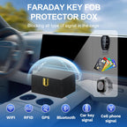 Samfolk Faraday Box with Faraday Bags for Car Keys, Car Key Signal Blocking Box, Keyless Entry Car Key Safe Protector Anti-Theft Shielding Cage (Small)