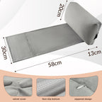 Head Recliner Pillow Adjustable Shredded Memory Foam Headrest Pillows for Recliner Chairs,Non-Slip Velvet Cushion for Pain Relief Neck Support Pillow for Travel Home Sofa Armchair with Zipper Cover