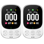 Lunarlipes Carbon Monoxide Detector Plug in Wall, 3-in-1 CO Level Monitor Alarm with Temp/Humidity Sensor, Portable Carbon Monoxide Detectors Easy to Read & Install, for Home/Hotel/RV (White-2Pack)