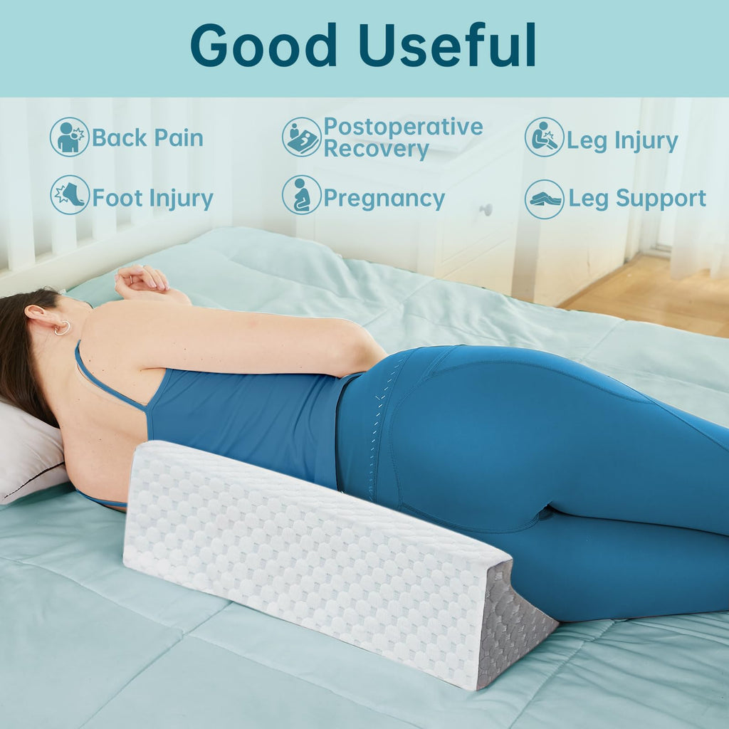 Loeysu Wedge Pillow for Sleeping, Side Sleeper Body Back Positioners for Back Pain, Preventing Bedsores, After Surgery, Pregnancy Support, Ankle Support, Bed Wedge Pillow for Side Sleepers