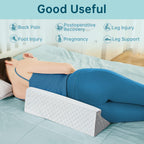 Loeysu Wedge Pillow for Sleeping, Side Sleeper Body Back Positioners for Back Pain, Preventing Bedsores, After Surgery, Pregnancy Support, Ankle Support, Bed Wedge Pillow for Side Sleepers