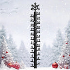 24 inch Upgrade Snow Gauge Outdoor, Iron Art Snow Measuring Gauge,Winter Snowflake Snow Measuring Stick, Xmas Snow Depth Measure Rod for Yard, Lawn, and Garden,Snow Ruler Christmas Decorative Gift