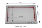 Aluminum Screen Printing Screens, Size 10 x 14 Inch Pre-Stretched Silk Screen Frame (305 Yellow Mesh)