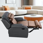 HOMBYS 5-in-1 Recliner Seat Cushion for Elderly+Lumbar Support Pillow + Leg Pad, with Adjustable Half Moon Neck Pillow & Footrest, High Density Foam Filling with Velvet Fabric, Thick & Non-Slip, Brown