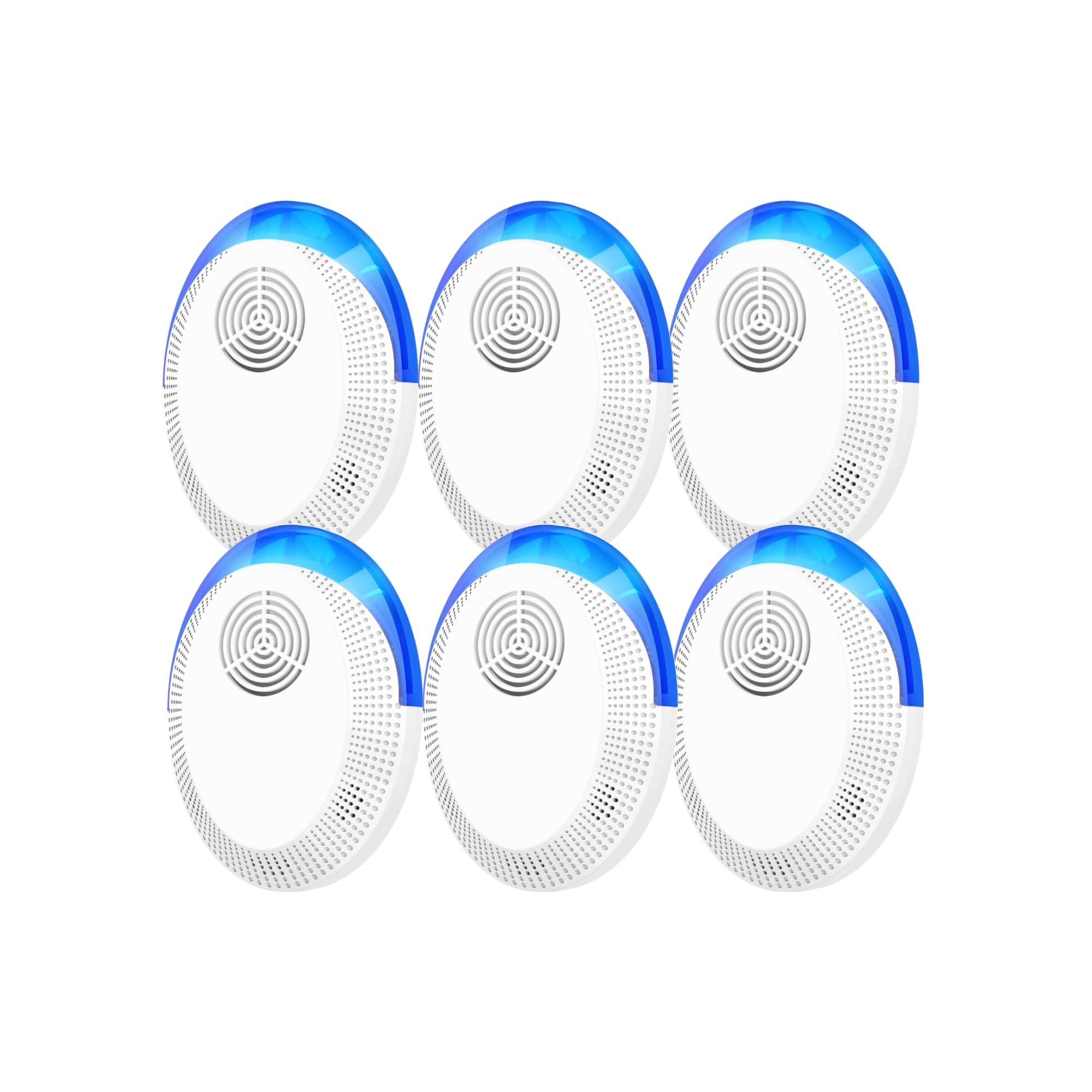 Ultrasonic Pest Repeller Indoor 6 Pack Mouse Rodent Repellent Ultrasonic Plugin Mice Repellent for House, Spider Roach Deterrent Repeller Device Garage Attic IPQ3