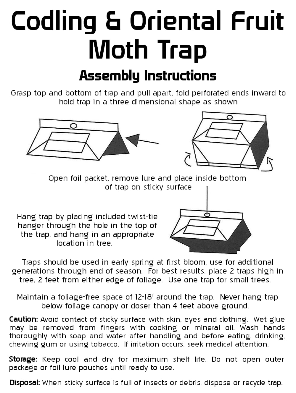 VivaTrap VT-106 Codling + Oriental Fruit Moth Trap & Lure (2 Pack)