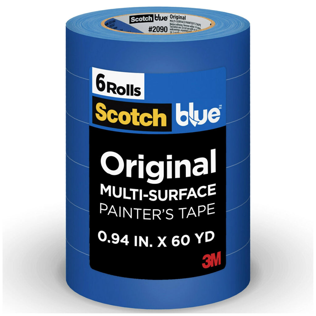 3M 1 Blue 2090-24EVP.94 in. x 60 yd. Scotch Painters Tape Value Pack-6 Pack