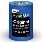 3M 1 Blue 2090-24EVP.94 in. x 60 yd. Scotch Painters Tape Value Pack-6 Pack