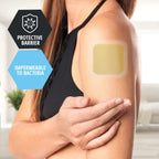 MED PRIDE Hydrocolloid 6'' x 6'' Wound Dressing Pads| 5-Pack, Sterile Adhesive Patches| Individually Packed, Highly Absorbent, Water-Resistant & Comfortable| Multiple Day Usage