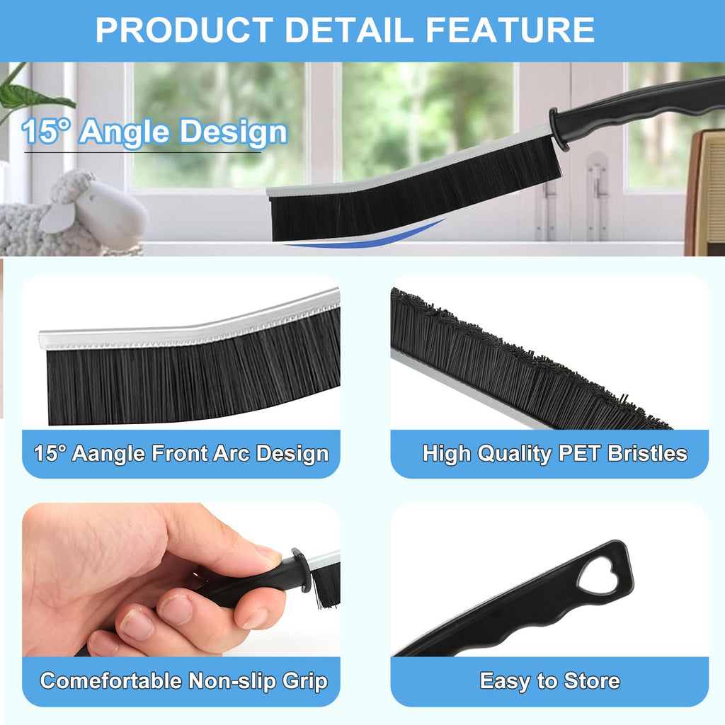 Dfacio 11Pcs Crevice Cleaning Brush Set, Hard Bristle Cleaning Supplies for Kitchen, Bathroom, Corner, Sink, Cup, Teapot, Bottle, Blender