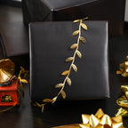 RUSPEPA Black Metallic Wrapping Paper - Solid Color Matte Paper Perfect for Wedding, Birthday, Christmas, Baby Shower - 17.5 Inches X 65.6 Feet