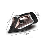 Rowenta, Iron, Access Stainless Steel Soleplate Steam Iron with Retractable Cord, Powerful Steam Diffusion, Auto-off, Anti-Drip, 1725 Watts, Ironing, Black Clothes Iron, DW2459