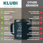 KLUBI Mens Birthday Gift Ideas - Sometimes You Forget You're Awesome 14oz Navy Coffee Mugs for Men Christmas Gifts Thank You Gifts for Men Gifts for Birthday Gifts for Men Unique Gifts for Men Over 50
