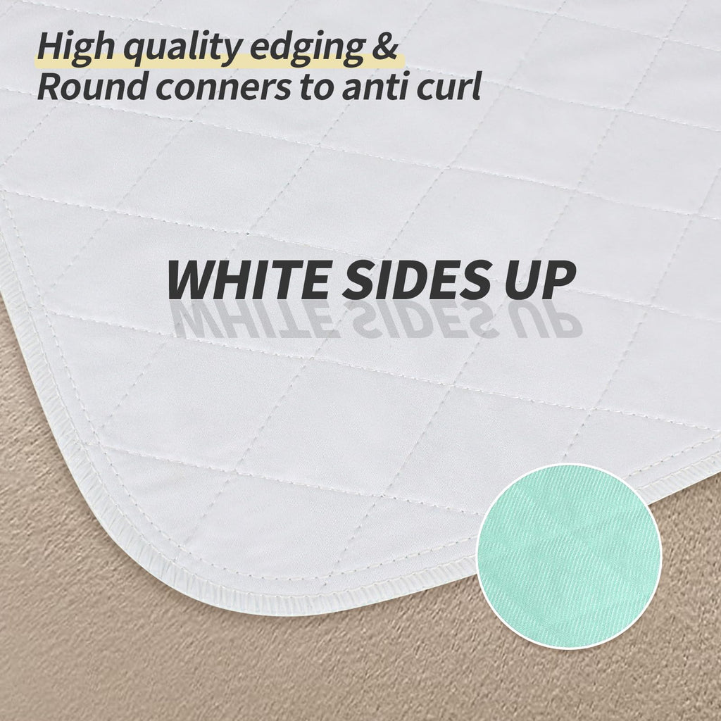 CoolShields Waterproof Bed Pads Incontinence 34'' x 36'' (2 Pack) Washable Reusable Bedwetting Mattress Protector Pad for Kids, Adults, Elderly, and Pets