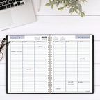 AT-A-GLANCE 2025 Appointment Book Planner, Weekly, 8" x 11", Large, Quarter-Hourly, DayMinder, Black (G5200025)