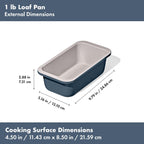 OXO Good Grips Non-Stick Pro Ceramic Coated Metal Bakeware 1Lb Loaf Pan – Storm Blue