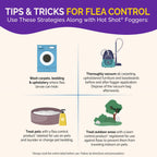 Hot Shot Bedbug and Flea Fogger 4 Count-2 Ounce Cans, with Nylar, Inhibits Flea Reinfestation
