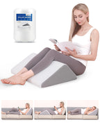 Forias Memory Foam Leg Wedge Pillow – 8" Triangle Design for Relaxed Sleeping Comfort