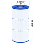 Cryspool® 08046 Filter Compatible with Hayward C900, CX900RE, C-900, PA90, Posi-Clear PXC-95, C-8409, Ultral-B6, PP-B6, FC-1292, 90 Sq. Ft Pool Filter Cartridge, 1 Pack