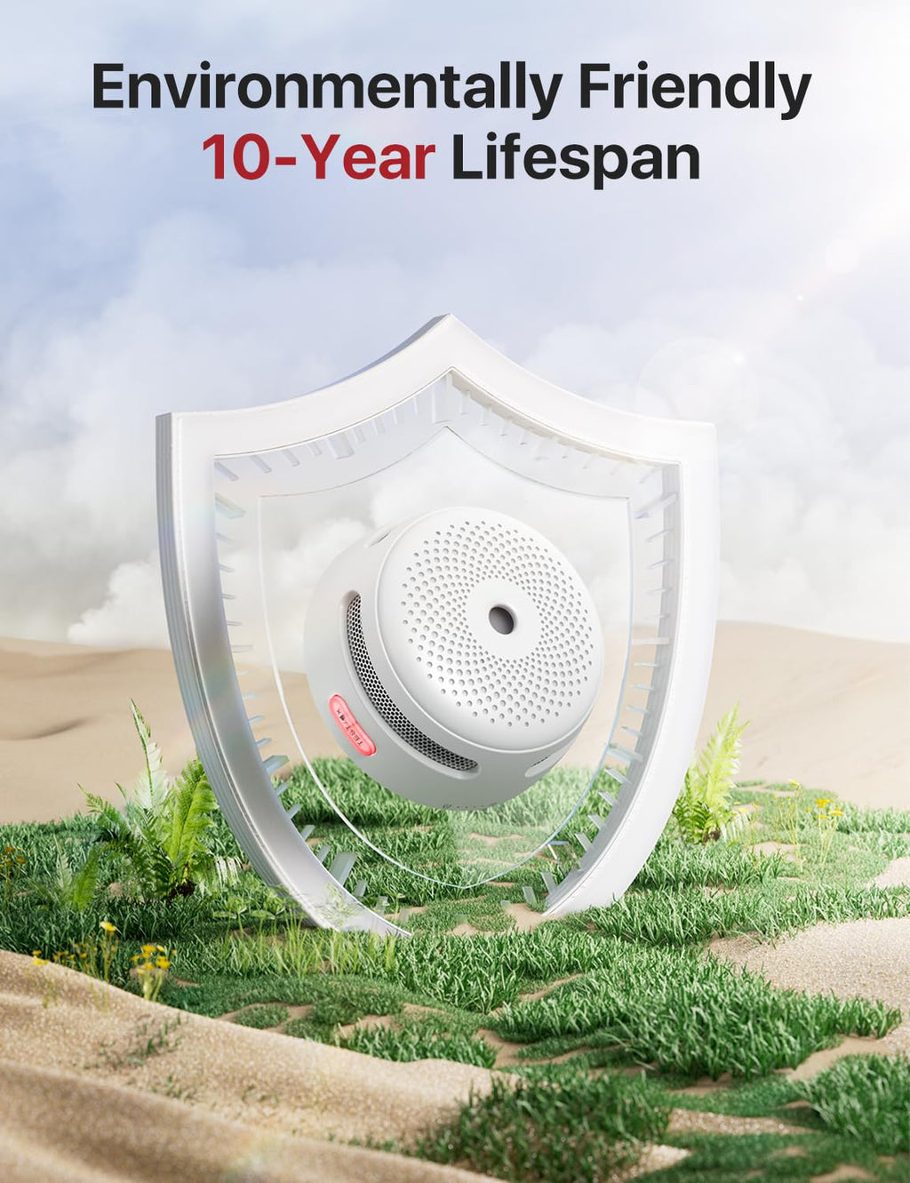 X-Sense Wireless Interconnected Smoke Detector Fire Alarm with Over 820 feet Transmission Range, XS01-WR Link+, Pack of 3