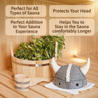 Sauna Hat Viking Banya Hat for Men - Hats Sauna Cap Finnish Ukraine Mens Sauna Hat for Women and Men Gray