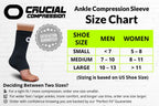 Ankle Brace Compression Sleeve for Men & Women (1 Pair) - Best Ankle Support Foot Braces for Pain Relief, Injury Recovery, Swelling, Sprain, Achilles Tendon Support, Plantar Fasciitis Socks