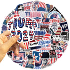 American Trump 2024 Stickers 50pcs Pack, Funny USA Presidential Election Stickers for Laptop Water Bottles Car Phone Truck Motorcycle Notebook Bike Bumper Luggage (2024Trump)