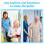 ChunHee Wireless Caregiver Pager Call Button Nurse Alert System Call Bell for Home/Elderly/Patient Emergency Vibration Pager 2 Transmitter+1 Receiver(800+Feet Operating Range)